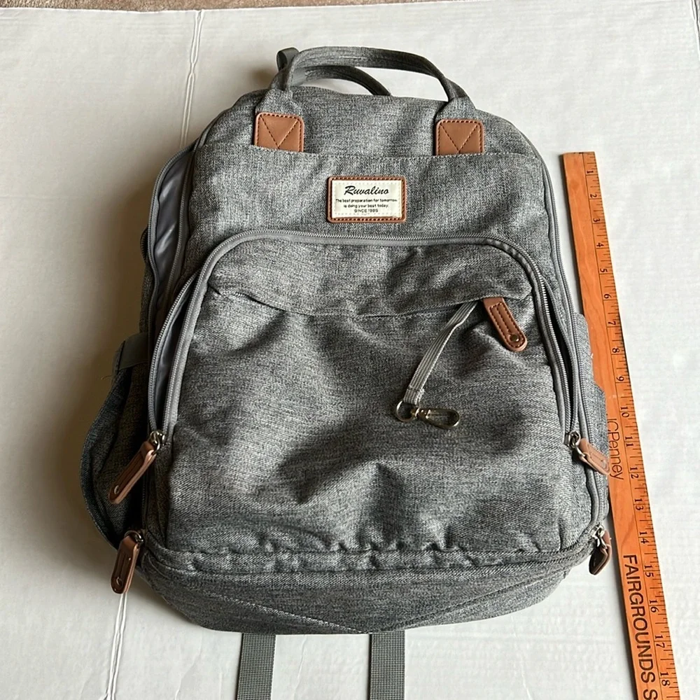 RUVALINO Large Diaper Bag Backpack, Multifunction Baby Changing Bags EUC
